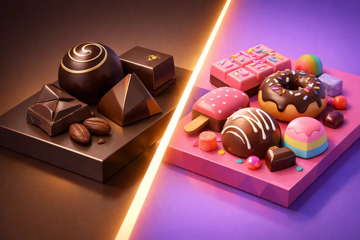 Premium Chocolate vs Trendy Chocolate Compared