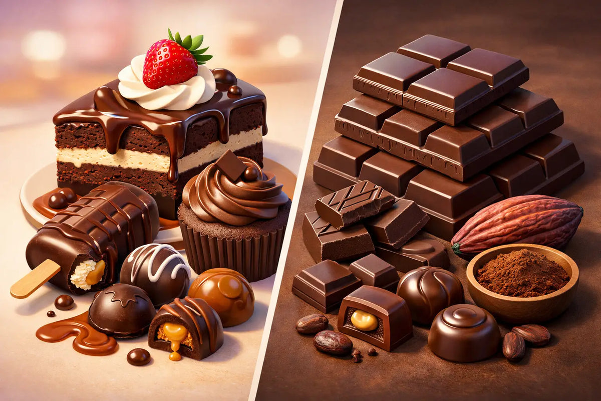 Dessert Chocolate Versus Traditional Chocolate